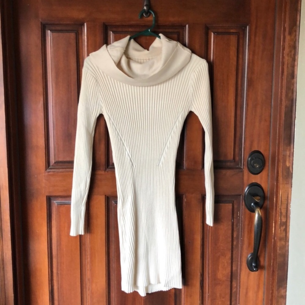 Cowl Neck Sweater Dress